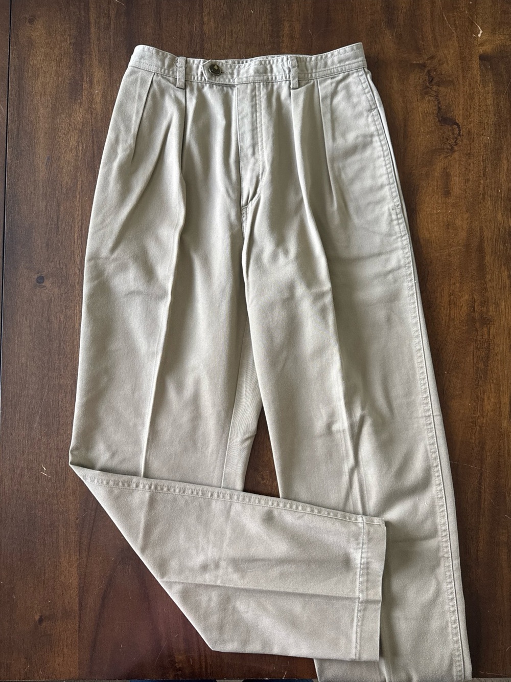 Liz Claiborne Vintage Pleated Straight Leg Khaki Pants 8 High Rise Mom Retro 90s